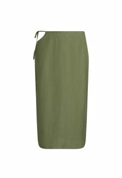 Lioness US Shopify FAZIO MIDI SKIRT - KHAKI