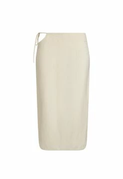 Lioness US Shopify FAZIO MIDI SKIRT - OFF WHITE