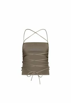 Lioness US Shopify AVARIS TIE TOP - KHAKI -Lioness Sales Shop 4 43bedbf6 0325 4f97 80bc 62dbe9a4af7c