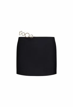 Lioness US Shopify GIGI CHAIN MINI SKIRT - LICORICE