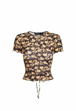 Lioness US Shopify SAINT TIE TEE - VINTAGE FLORAL