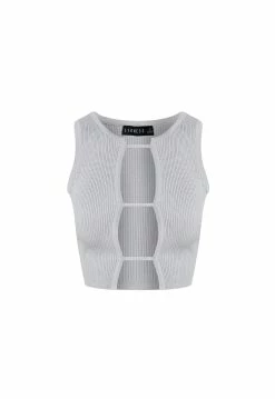 Lioness US Shopify RESURGANCE CROP - GREY