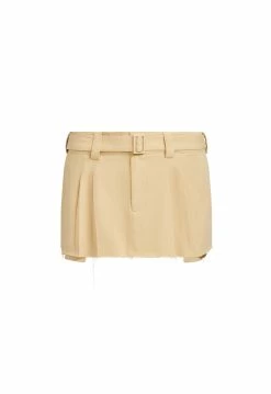 Lioness US Shopify ELLE MINI SKIRT - CAMEL -Lioness Sales Shop 75