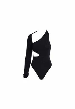 Lioness US Shopify DEJA VU CUT OUT BODYSUIT - BLACK
