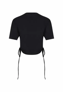 Lioness US Shopify AGYNESS CROP TEE - BLACK -Lioness Sales Shop AGYNESS BLACK