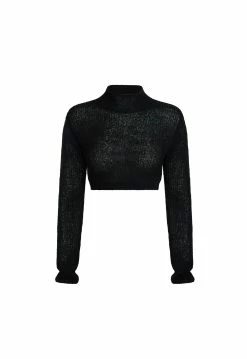 Lioness US Shopify CITY OF ANGELS CROP - ONYX