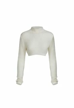 Lioness US Shopify CITY OF ANGELS CROP - GHOST WHITE