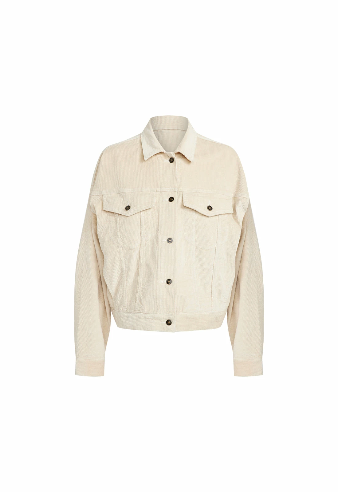Lioness US Shopify GISELE CORDUROY JACKET - BEIGE 1 Lioness US Shopify GISELE CORDUROY JACKET - BEIGE