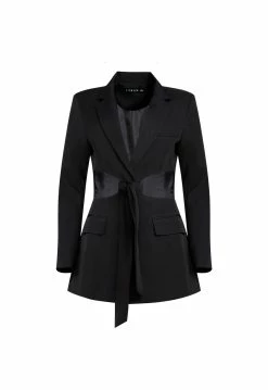 Lioness US Shopify LA CONFIDENTIAL DRESS - ONYX -Lioness Sales Shop LA CONFIDENTIAL DRESS ONYX