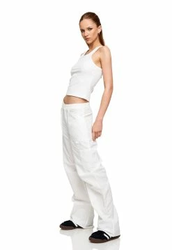 Lioness US Shopify MIAMI VICE SWISH PANT - GHOST WHITE -Lioness Sales Shop LB88 381 10GHOSTWHITE6