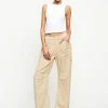 Lioness US Shopify MIAMI VICE LINEN PANT - WHEAT