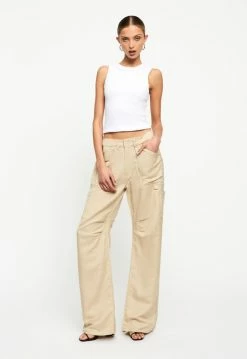 Lioness US Shopify MIAMI VICE LINEN PANT - WHEAT