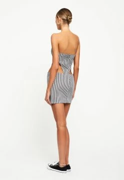Lioness US Shopify REIGNITE MINI DRESS - NAVY PINSTRIPE -Lioness Sales Shop LD88 787 1NAVYPINSTRIPE8 e8cb5c8c 5ce4 4053 81ec d44036e4ab02