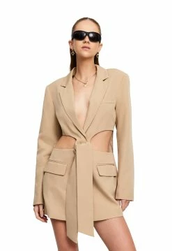 Lioness US Shopify LA CONFIDENTIAL DRESS - CAMEL -Lioness Sales Shop LD88 817CAMEL1 b1efe39a 4f00 4da8 9cf4 3830792b6b07