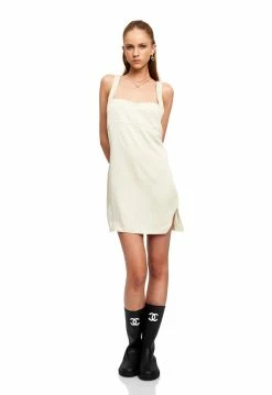 Lioness US Shopify ANDIE MINI DRESS - CORNSILK -Lioness Sales Shop LD88 837 CORNSILK 5