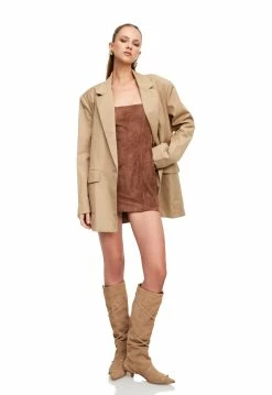 Lioness US Shopify WELCOME TO THE JUNGLE BLAZER - BEIGE -Lioness Sales Shop LD88 854 1RUSSET LC88 522BEIGE2
