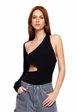 Alternative view of Lioness US Shopify DEJA VU CUT OUT BODYSUIT - BLACK