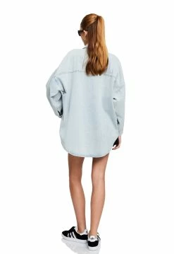 Lioness US Shopify KEN SHIRT - DENIM BLUE -Lioness Sales Shop LT88 618 1DENIMBLUE LB88 557LICORICE8