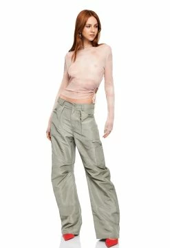 Lioness US Shopify LA MER MESH TOP - DESERT -Lioness Sales Shop LT88 620 3 DESERT LB88 381 10 SAGE 2