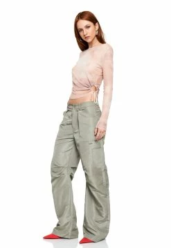 Alternative view of Lioness US Shopify LA MER MESH TOP - DESERT