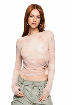 Lioness US Shopify LA MER MESH TOP - DESERT -Lioness Sales Shop LT88 620 3 DESERT 4a650c2666f9449c8cffada0d584798a