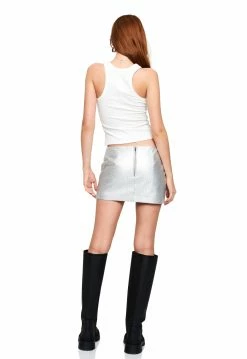 Lioness US Shopify FONTANA CROC MINI - SILVER CROC -Lioness Sales Shop LT88 657 1 WHITE LB88 492 3 SILVER 9