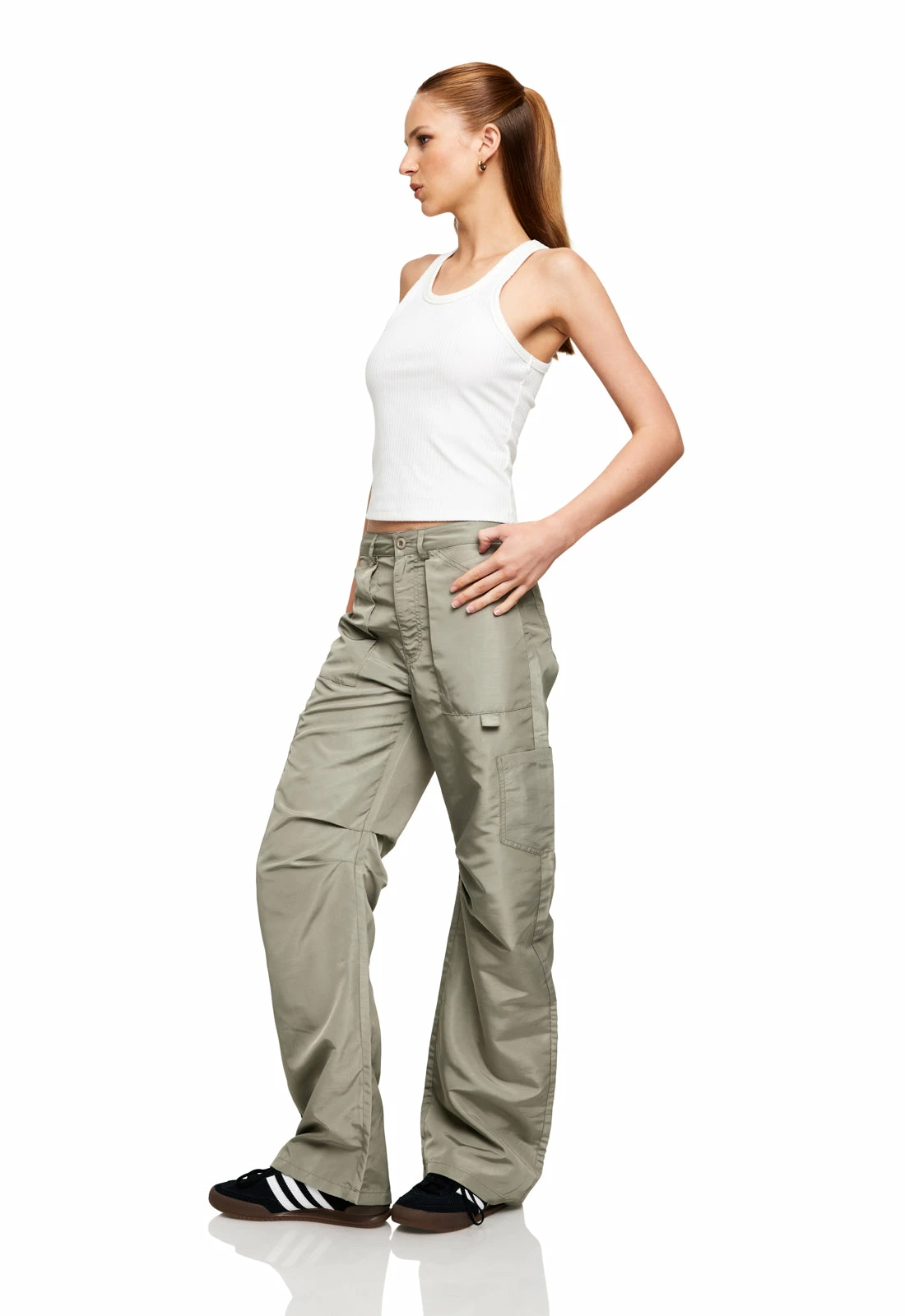 Lioness US Shopify MIAMI VICE SWISH PANT - SAGE 2 Lioness US Shopify MIAMI VICE SWISH PANT - SAGE - Image 2
