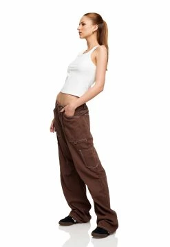 Lioness US Shopify MIAMI VICE PANT - CHOCOLATE -Lioness Sales Shop LT88 657 1WHITE LB88 381 17CHOCOLATE5
