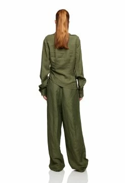 Lioness US Shopify VALENCIA PLUNGE TOP - KHAKI -Lioness Sales Shop LT88 685KHAKI LB88 514KHAKI12