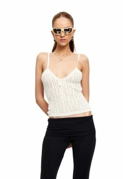 Lioness US Shopify BASIC INSTINCT CAMI - PARCHMENT -Lioness Sales Shop LT88 690 3PARCHMENT LB88 544LICORICE1