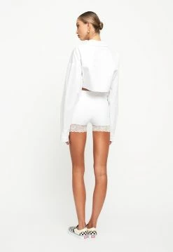 Lioness US Shopify LACE ME UP BIKER SHORT - WHITE -Lioness Sales Shop LT88 713 LB88 327WHITE10