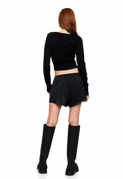 Lioness US Shopify TONI SATIN SHORT - BLACK -Lioness Sales Shop LT88 735BLACK LB88 493BLACK10 1f577546 06c0 4cb2 860d c76da2c22222