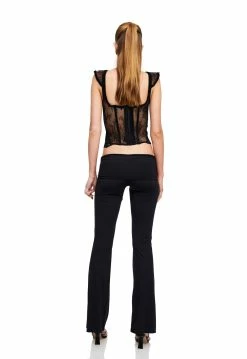 Lioness US Shopify SOME LIKE IT HOT LACE CORSET - ONYX -Lioness Sales Shop LT88 744ONYX LB88 544LICORICE9