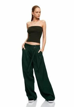 Lioness US Shopify GIRL IN LOVE TUBE TOP - JUNGLE GREEN -Lioness Sales Shop LT88 759JUNGLEGREEN LB88 551MOSS2