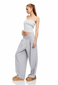 Alternative view of Lioness US Shopify GIRL IN LOVE TUBE TOP - SPANISH GREY