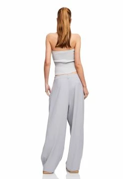 Lioness US Shopify GIRL IN LOVE TUBE TOP - SPANISH GREY -Lioness Sales Shop LT88 759SPANISHGREY LB88 457 1LIGHTGREYPINSTRIPE8