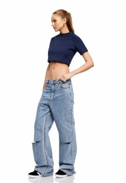 Lioness US Shopify STONE COLD CROP - OXFORD BLUE -Lioness Sales Shop LT88 771OXFORDBLUE LB88 499DUKEBLUE3
