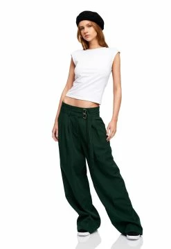 Lioness US Shopify GIGI BAGGY PANT - MOSS -Lioness Sales Shop LT88 790 BABY POWDER LB88 551 MOSS 6