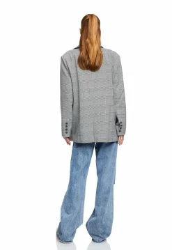 Lioness US Shopify EVANESCENCE BLAZER - GREY CHECK -Lioness Sales Shop LT88 790BABYPOWDER LB88 499DUKEBLUE LC88 549 2GREYCHECK9