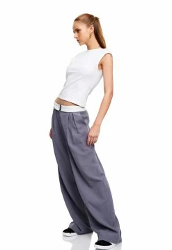 Lioness US Shopify CITY OF ANGELS PANT - SPANISH GREY 6 Lioness US Shopify CITY OF ANGELS PANT - SPANISH GREY -Lioness Sales Shop LT88 790BABYPOWDER LB88 508SPANISHGREY6