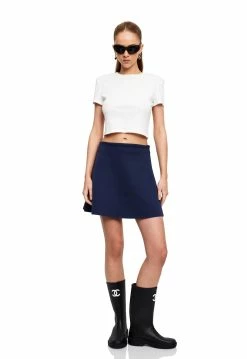 Lioness US Shopify STONE COLD MINI SKIRT - OXFORD BLUE -Lioness Sales Shop LT88 792BABYPOWDER LB88 521OXFORDBLUE1