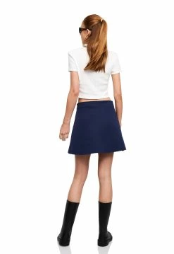 Lioness US Shopify STONE COLD MINI SKIRT - OXFORD BLUE -Lioness Sales Shop LT88 792BABYPOWDER LB88 521OXFORDBLUE4