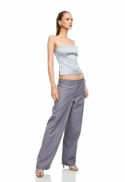 Lioness US Shopify DIEZ STRING PANT - SLATE