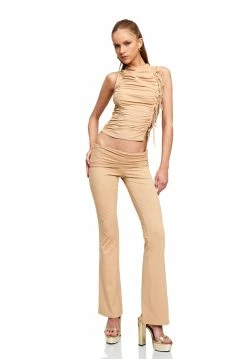 Lioness US Shopify AMÉLIE PANT - LATTE -Lioness Sales Shop LT88 795 LATTE LB88 544 LATTE 14