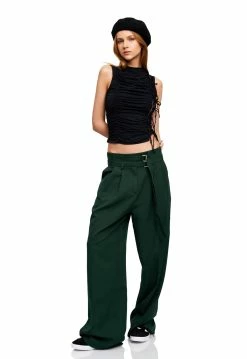 Lioness US Shopify LULU TIE TANK - LICORICE -Lioness Sales Shop LT88 795 LICORICE LB88 551 MOSS 3