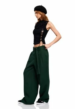 Lioness US Shopify LULU TIE TANK - LICORICE