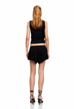 Lioness US Shopify MERCI MINI SHORT - LICORICE -Lioness Sales Shop LT88 800 LICORICE LB88 557 LICORICE 10