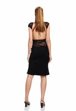 Lioness US Shopify MERCI MIDI SKIRT - LICORICE -Lioness Sales Shop LT88 810 2LICORICE LB88 536LICORICE7