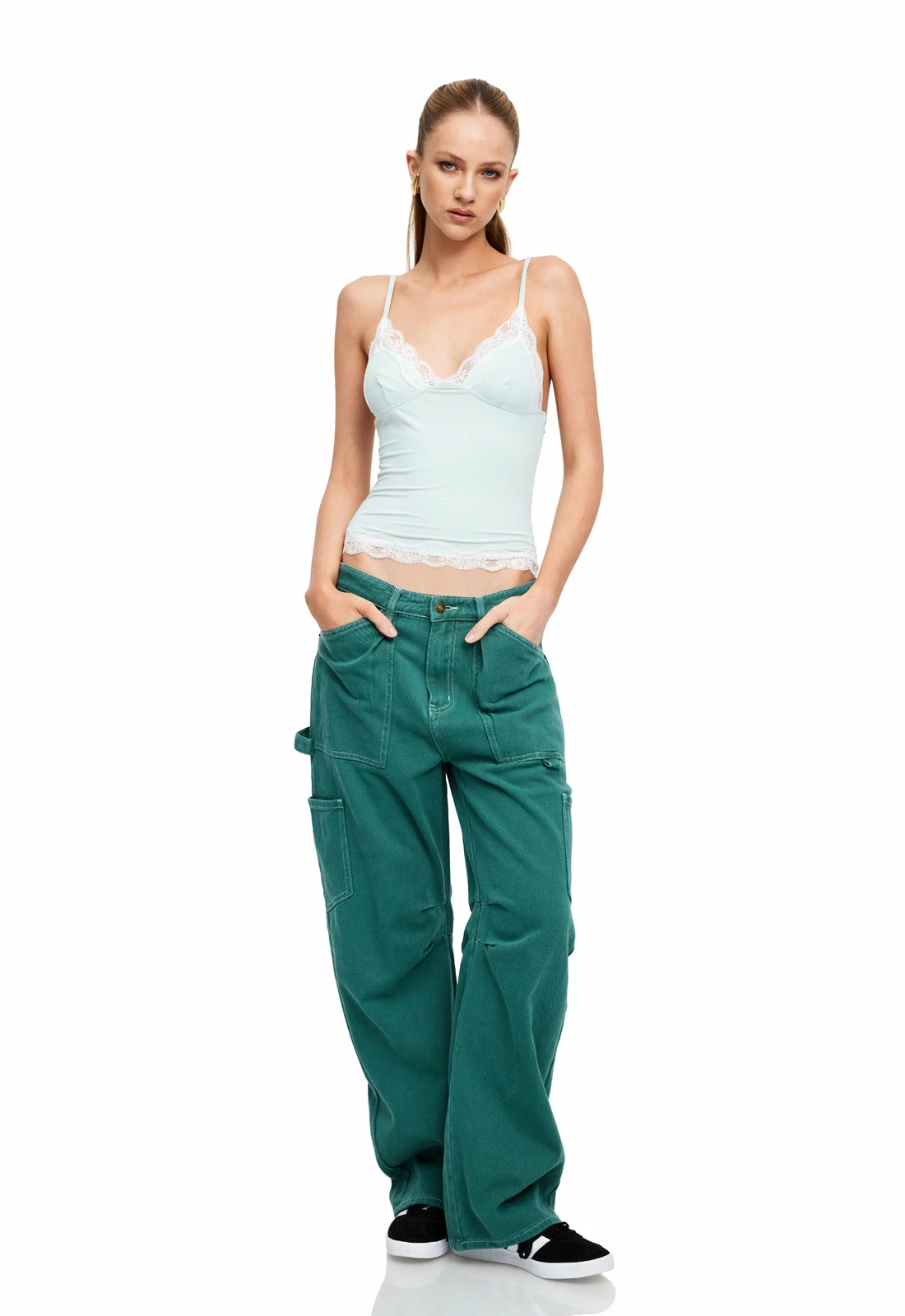 Lioness US Shopify MIAMI VICE PANT - FOREST GREEN 2 Lioness US Shopify MIAMI VICE PANT - FOREST GREEN - Image 2