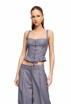 Alternative view of Lioness US Shopify CUATRO CORSET - SLATE